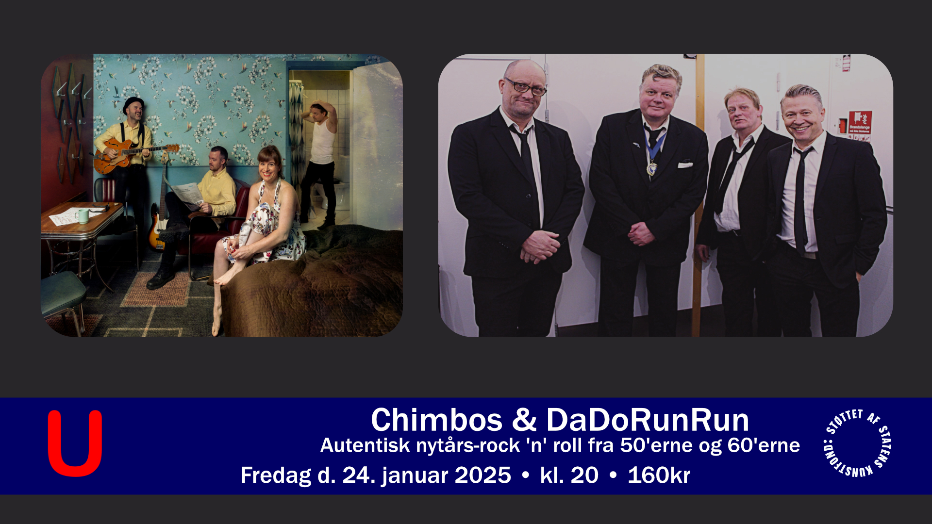 Nytårskoncert med Chimbos Revival & DaDoRunRun - 24-01-2025 20:00